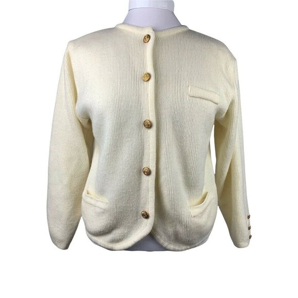 Hasting & Smith Vintage Knit Grandma Sweater Cardigan 60s 70s XSmall Petite - Picture 1 of 9